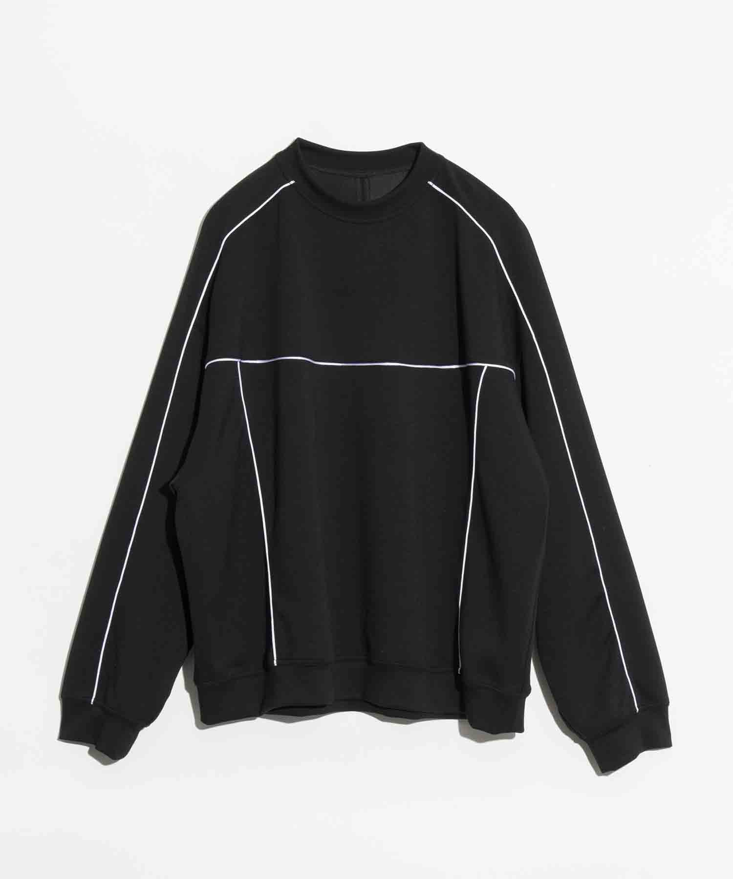 Prime-Over Cardboard Knit Crew Neck Track Pullover