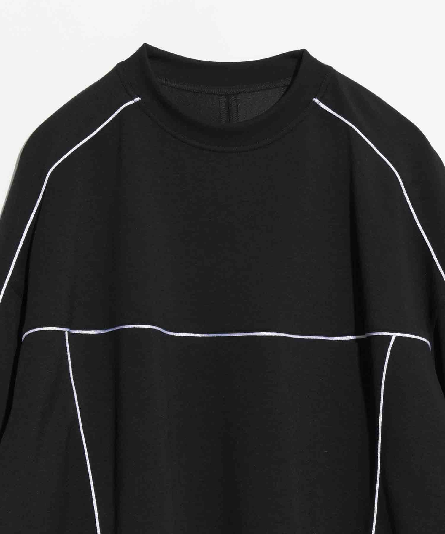 Prime-Over Cardboard Knit Crew Neck Track Pullover