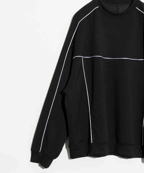 Prime-Over Cardboard Knit Crew Neck Track Pullover