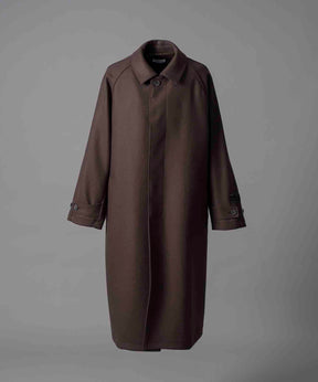 Super140s Prime-Over Melton Balmachan Coat