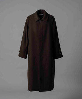 Super170s Prime-Over Melton Balmachan Coat