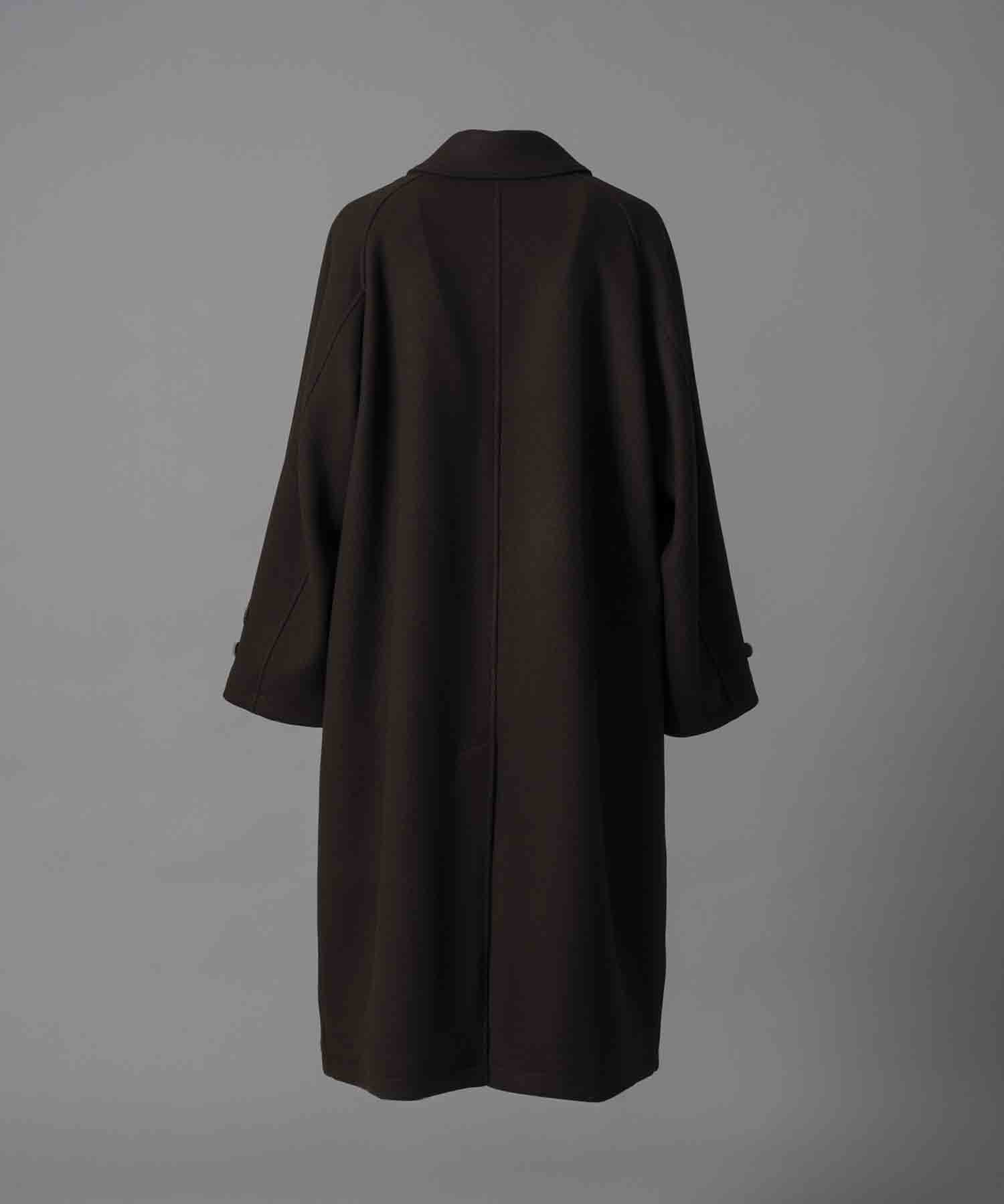 Super170s Prime-Over Melton Balmachan Coat