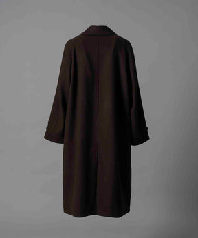 Super170s Prime-Over Melton Balmachan Coat