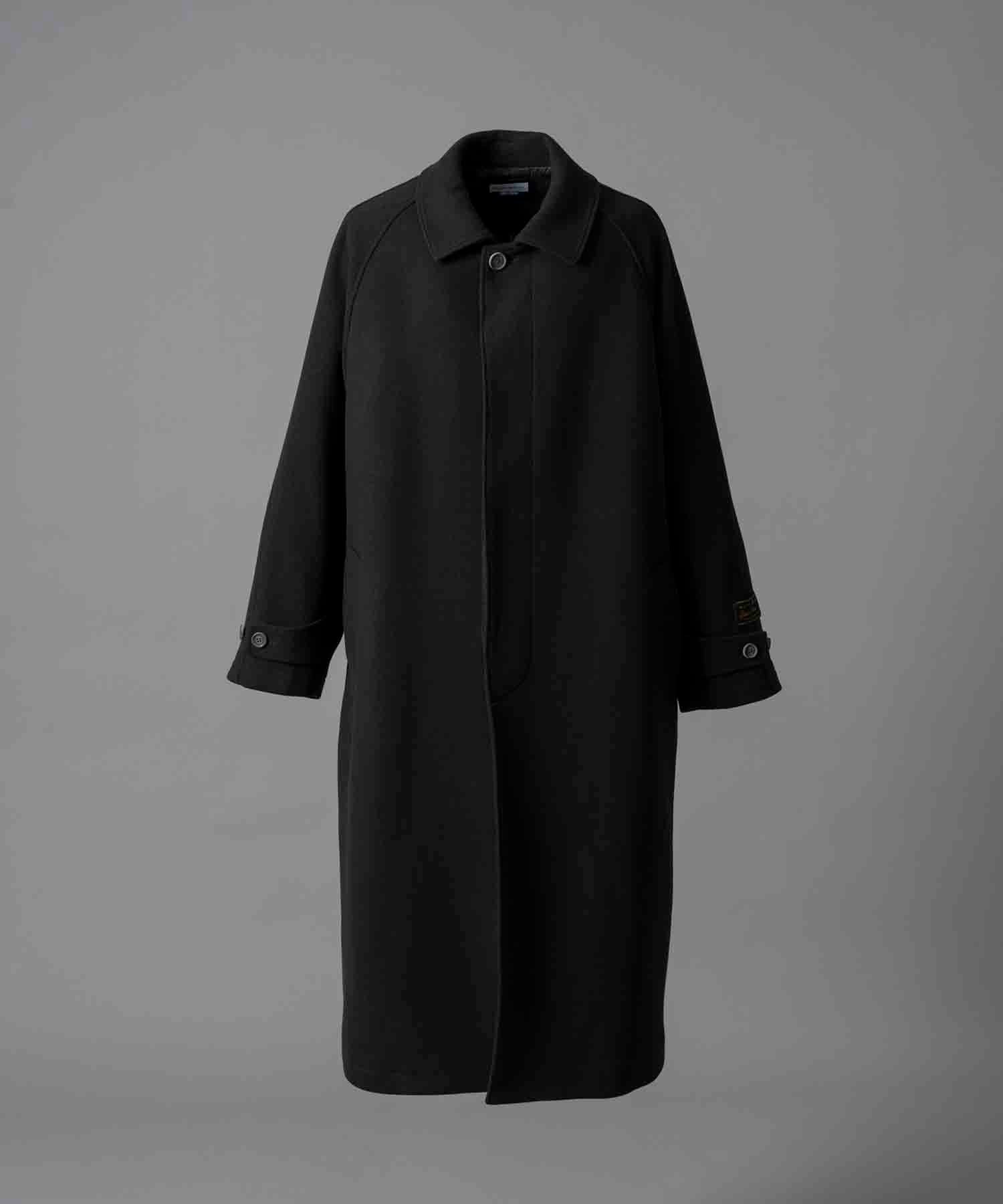 Super170s Prime-Over Melton Balmachan Coat