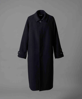 Super170s Prime-Over Melton Balmachan Coat