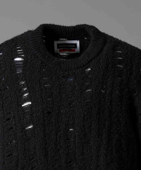 【24AW PRE-ORDER】Prime-Over Damaged Wool Knit Pullover