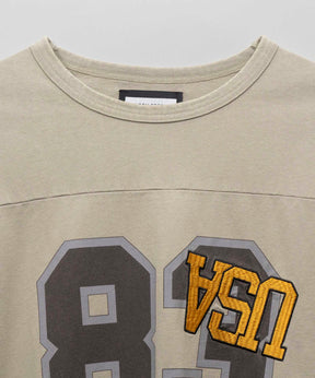 Numbering USA Embroidery Prime-Over Football Crew Neck T-shirt