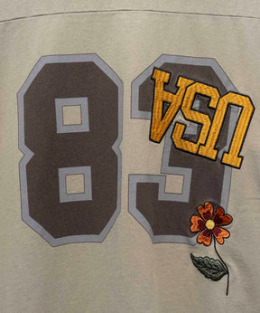 Numbering USA Embroidery Prime-Over Football Crew Neck T-shirt