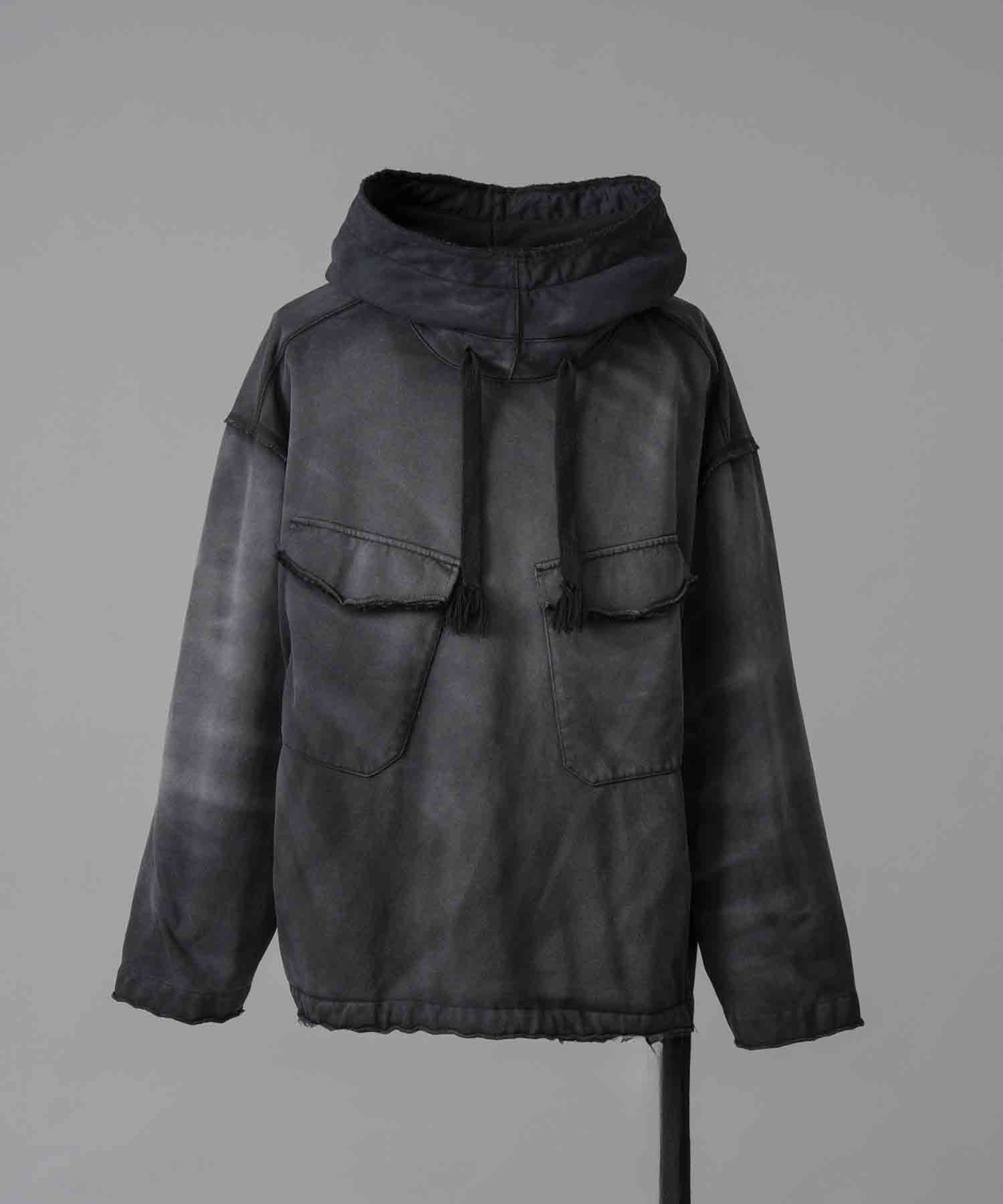 Sandblasting Sweat Prime-Over Salvage Parka