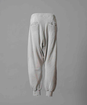 Three-Dimensional Cutting Weathered Sweat Pants