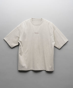 Powder Bleach Logo Embroidery Sponsored Prime-Over Crew Neck T-Shirt