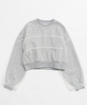 Tulle Layered Sweatshirt