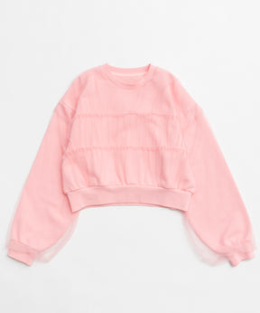 Tulle Layered Sweatshirt