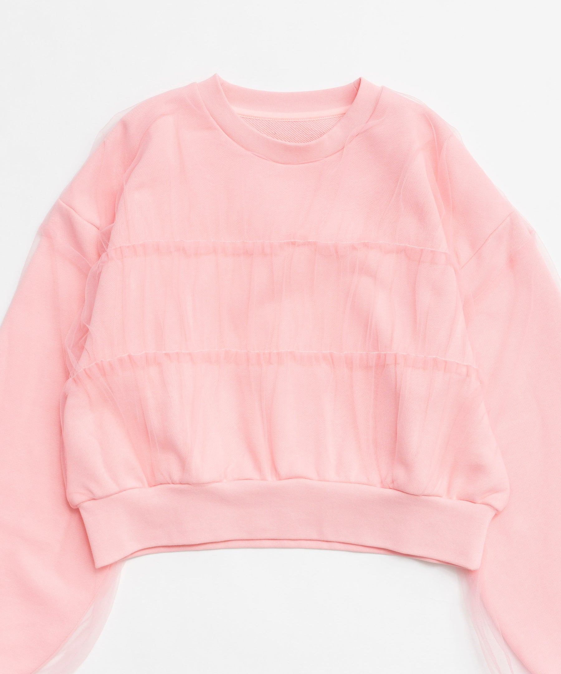 Tulle Layered Sweatshirt