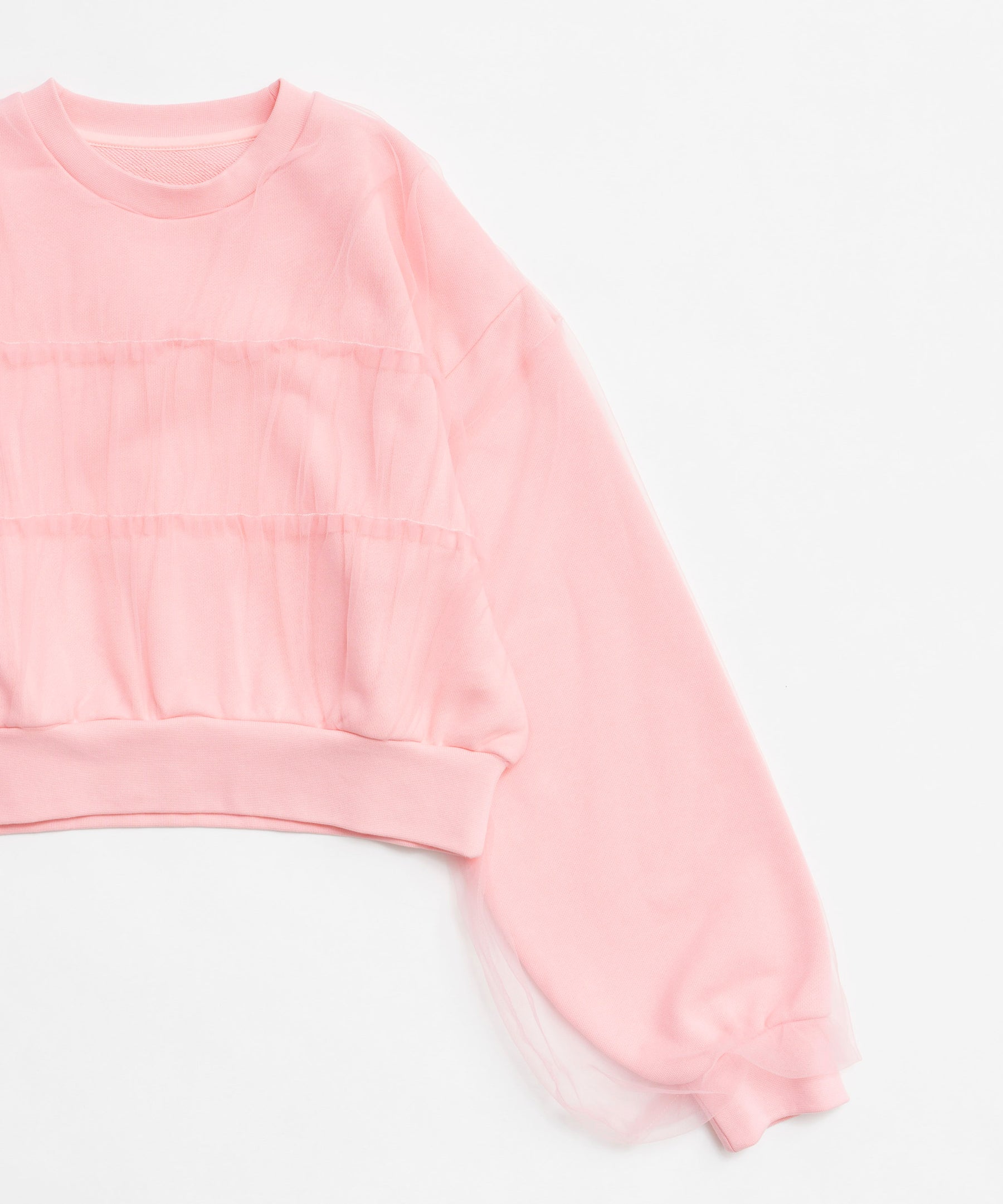 Tulle Layered Sweatshirt