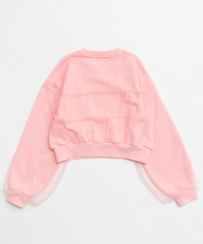 Tulle Layered Sweatshirt