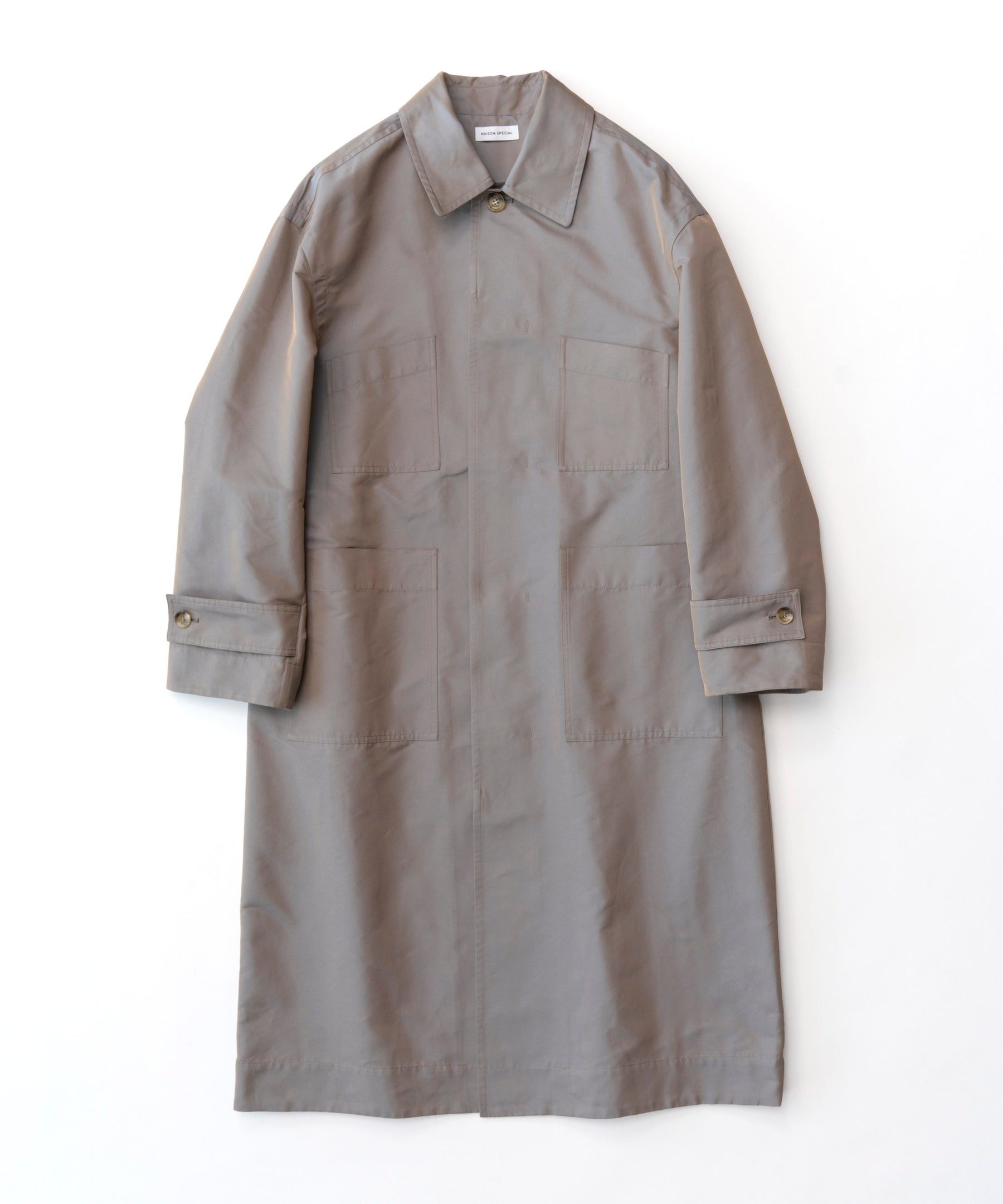 【SALE】Chambray Soutien Collar Coat