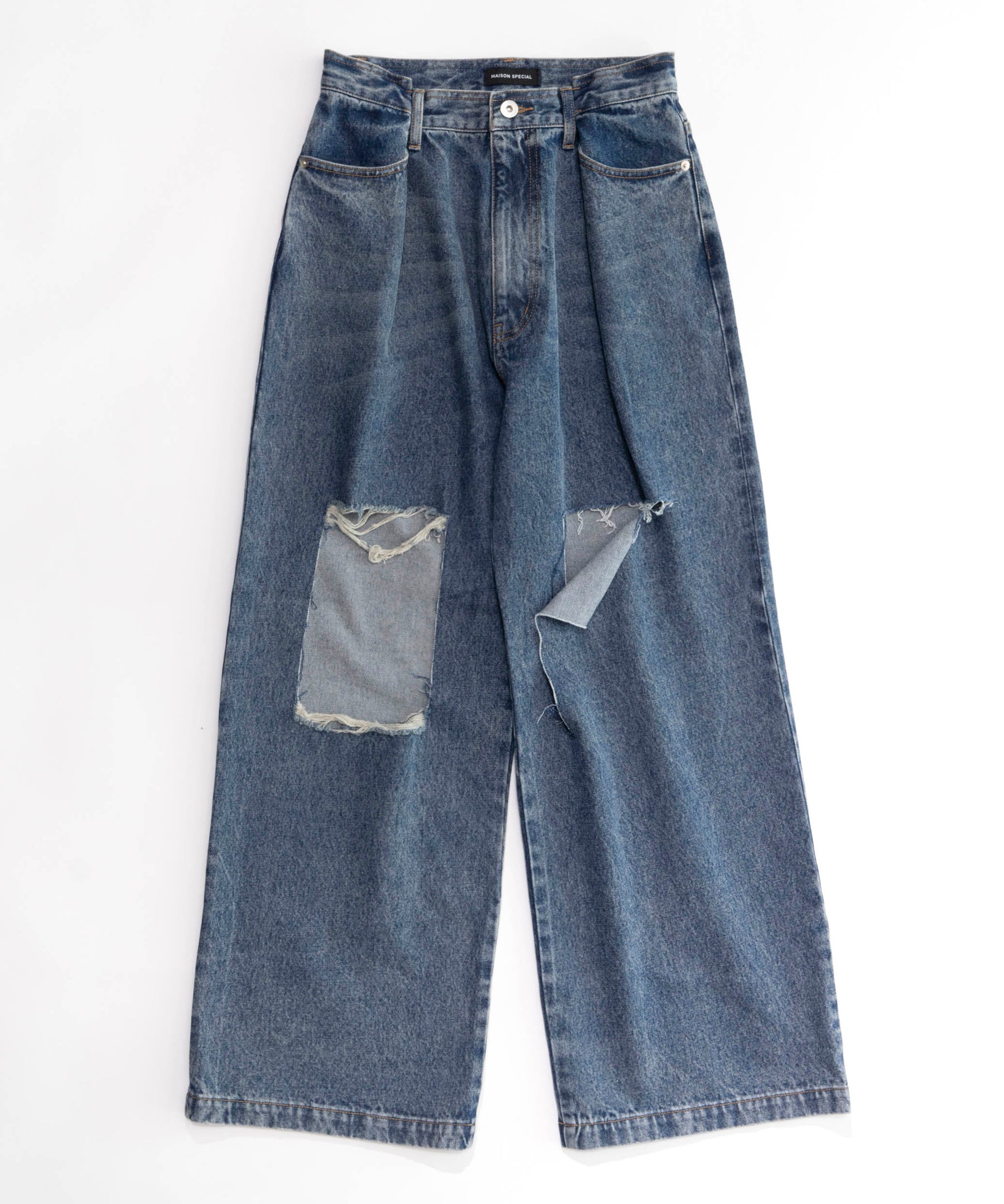 【SALE】Square Cut Denim Pants