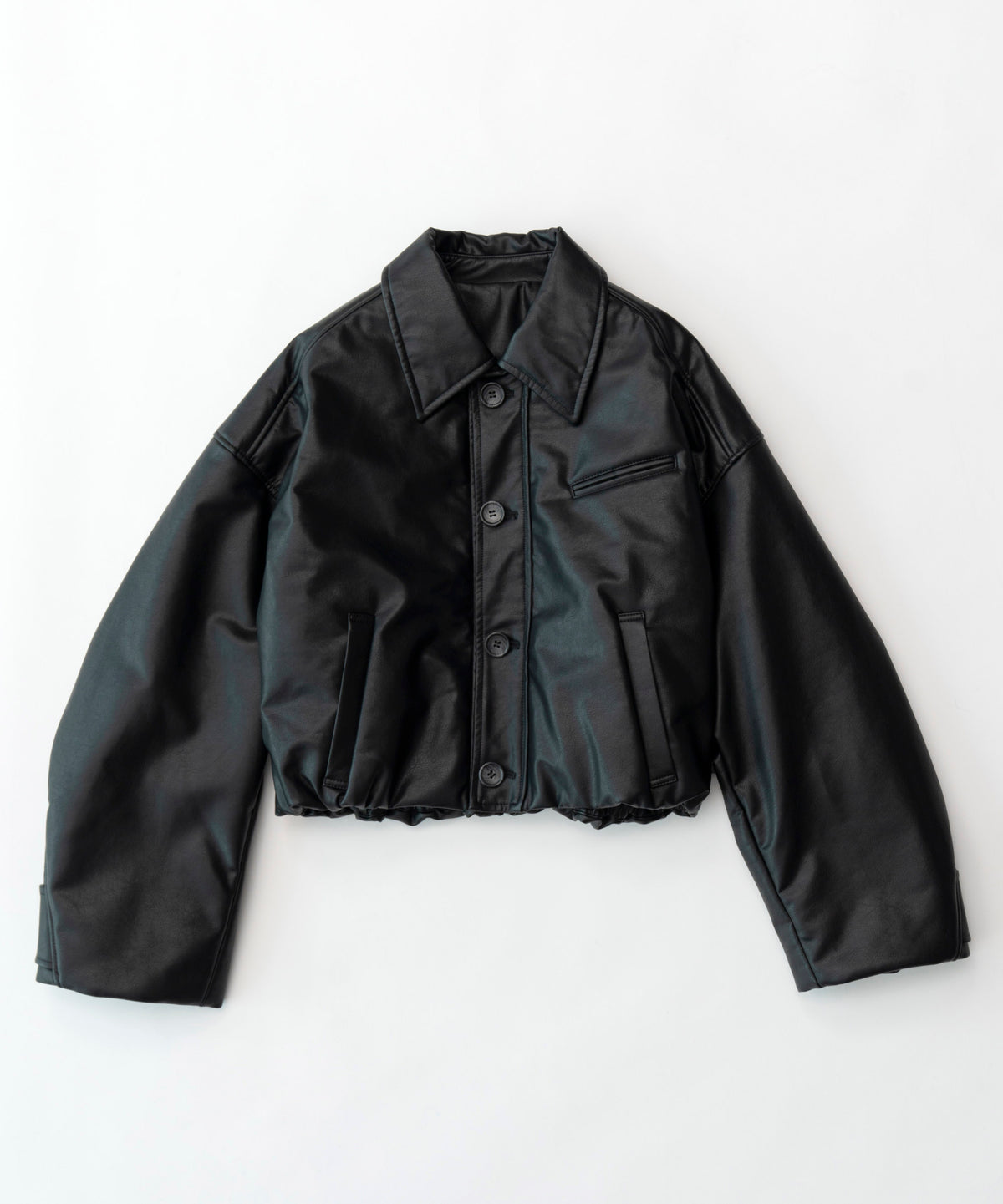 【SALE】Vegan Leather Balloon Blouson