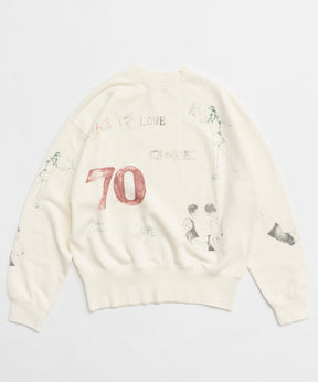 Vintage Style Drawing Sweatshirt