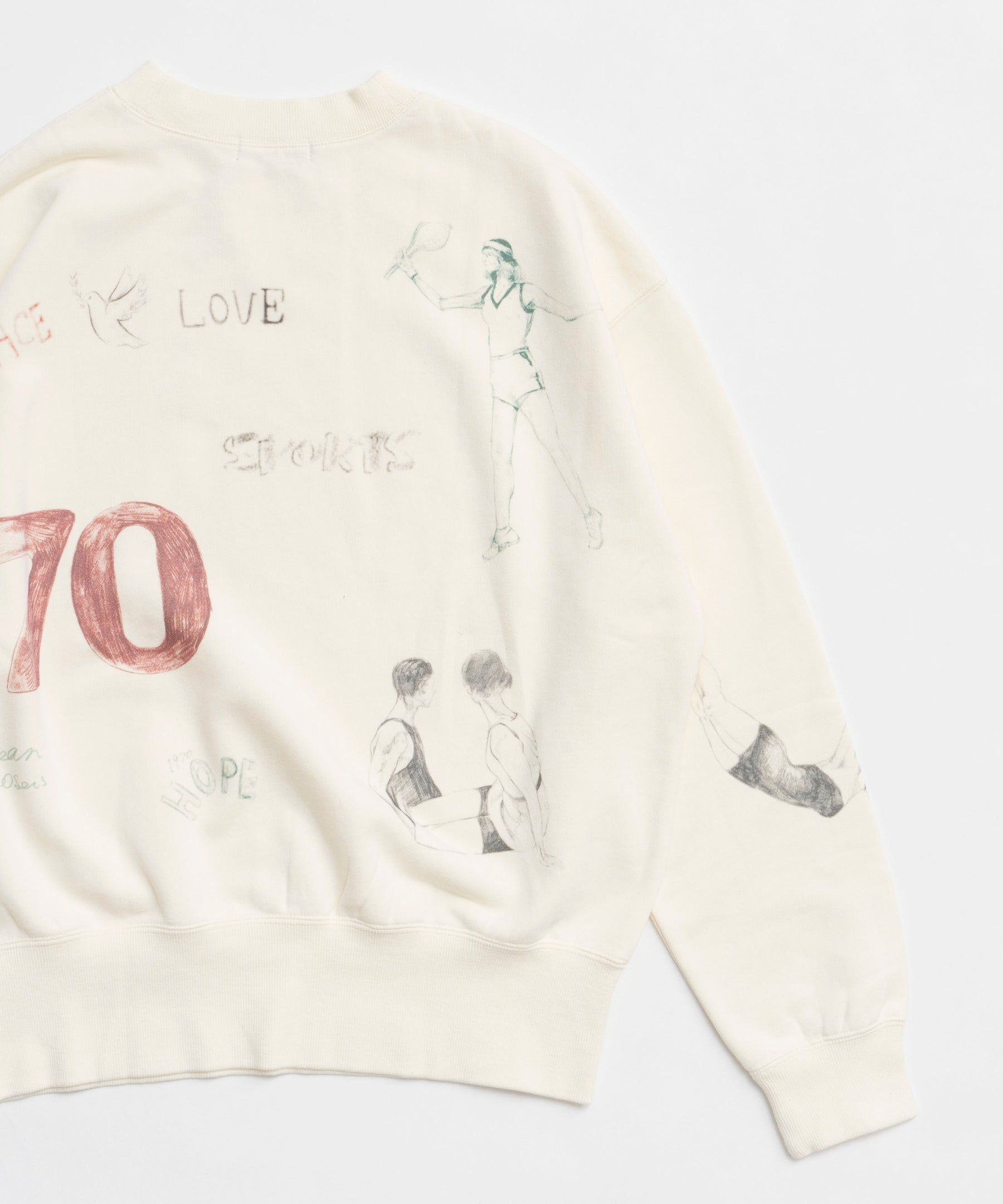 Vintage Style Drawing Sweatshirt