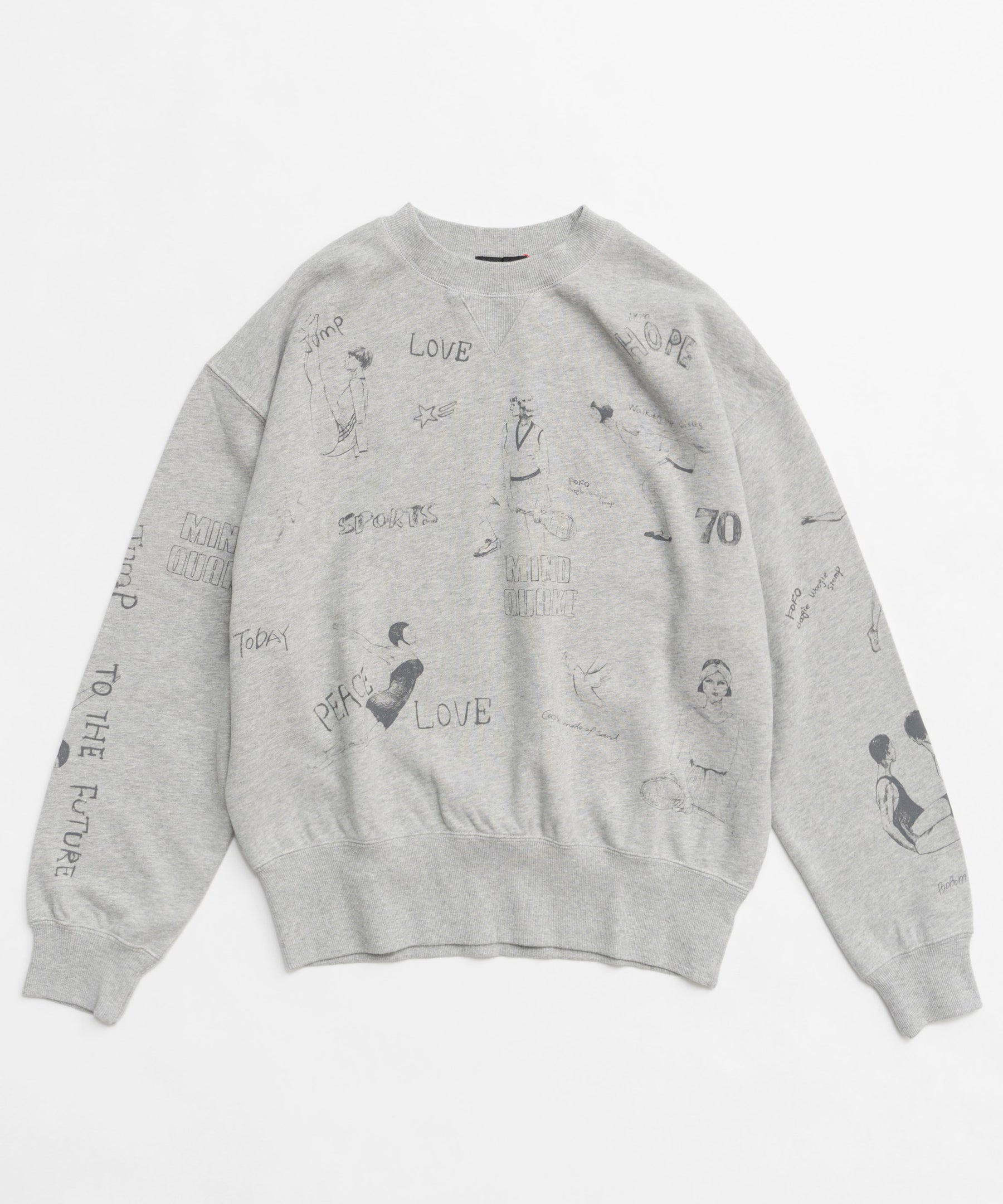 Vintage Style Drawing Sweatshirt