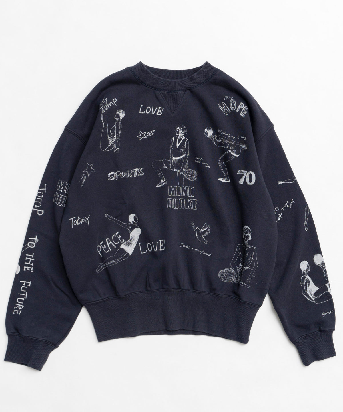 Vintage Style Drawing Sweatshirt