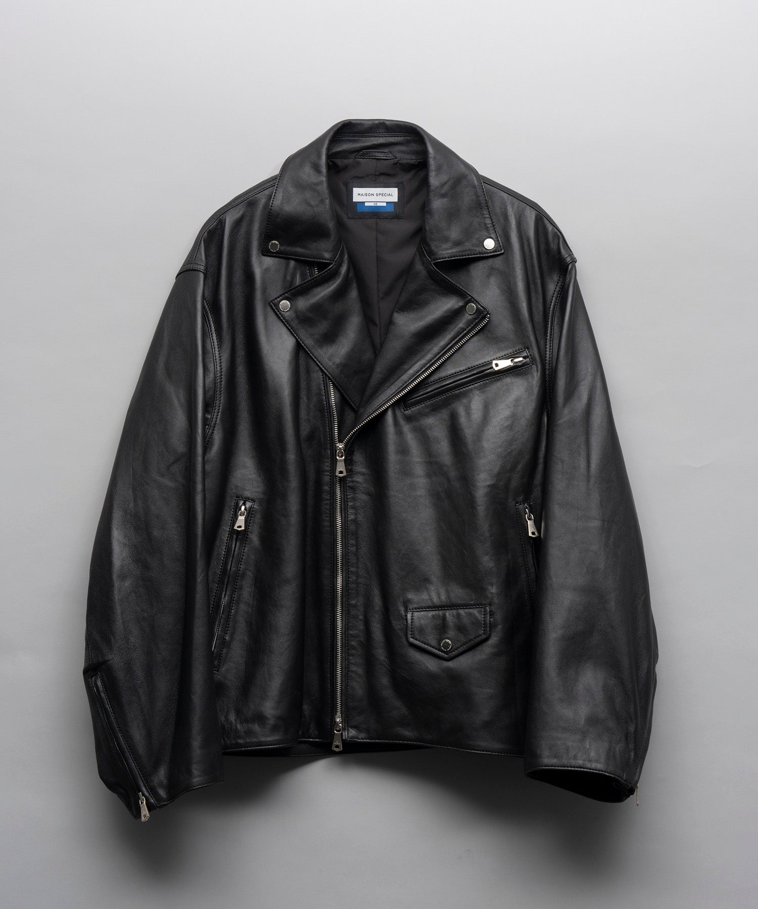 Sheep Leather Prime-Over Double Rider Jacket