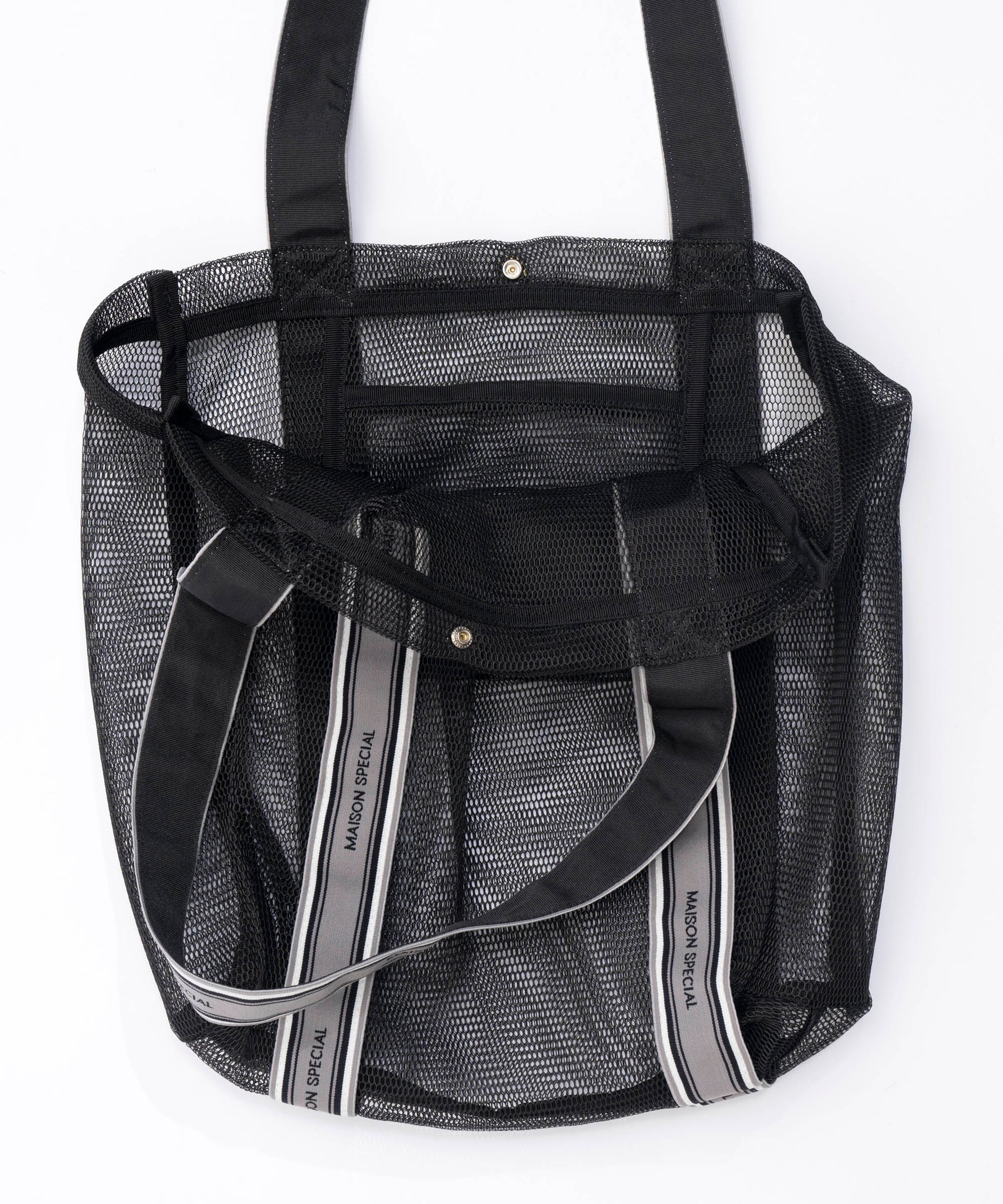 Logo Tape Mesh Bag