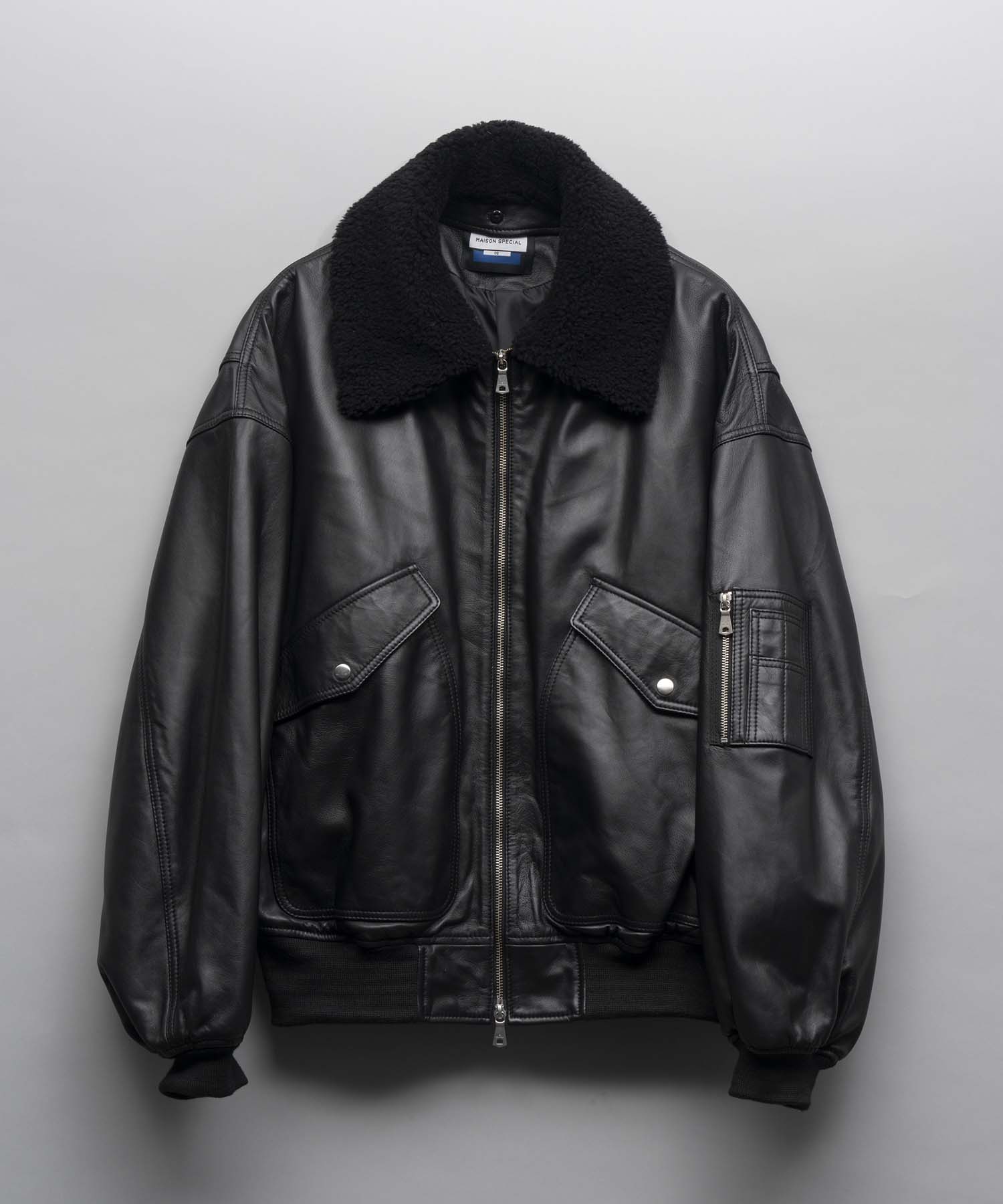 Sheep Leather Mouton Prime-Over G-1 Flight Jacket