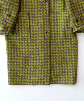 Cut-off Tweed Overcoat