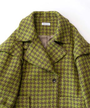 Cut-off Tweed Overcoat