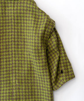 Cut-off Tweed Overcoat