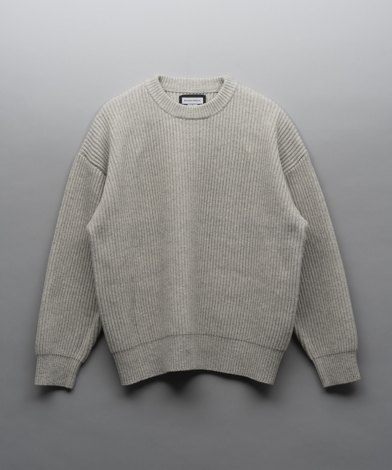 Prime-Over  Rib Crew Neck Knit Pullover