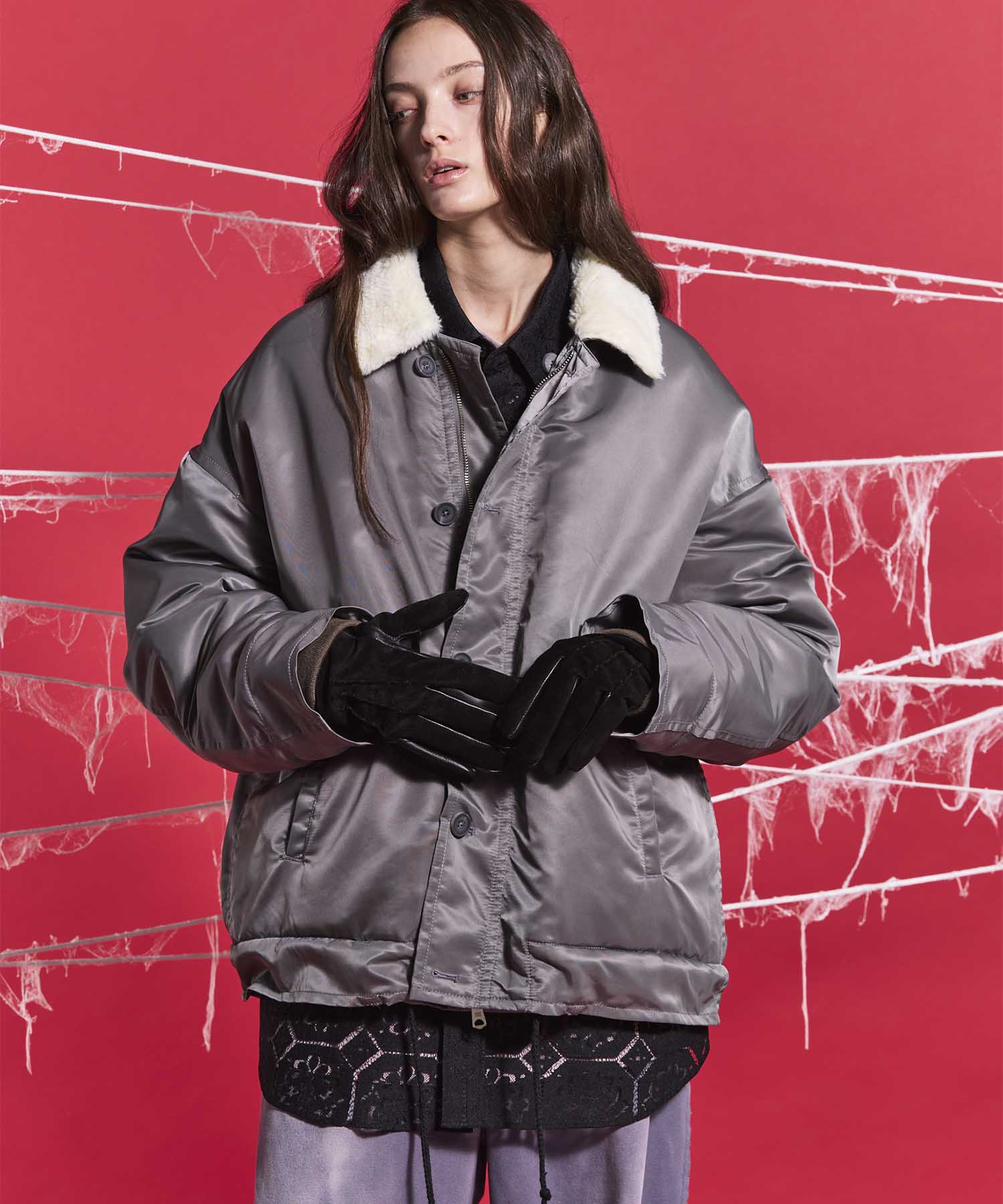 Prime-Over Reversible Boa Blouson