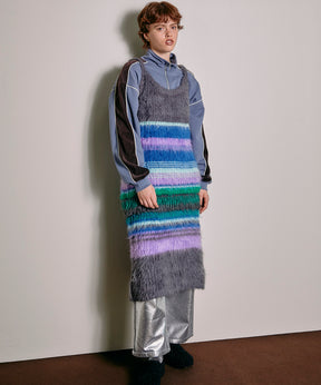 【SALE】Multicolor Border Knit Dress