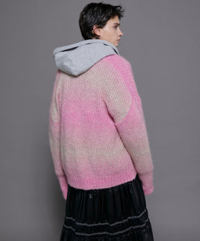 【SALE】Italian Alpaca Gradation Knit Cardigan