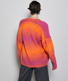 【SALE】Italian Alpaca Gradation Knit Cardigan