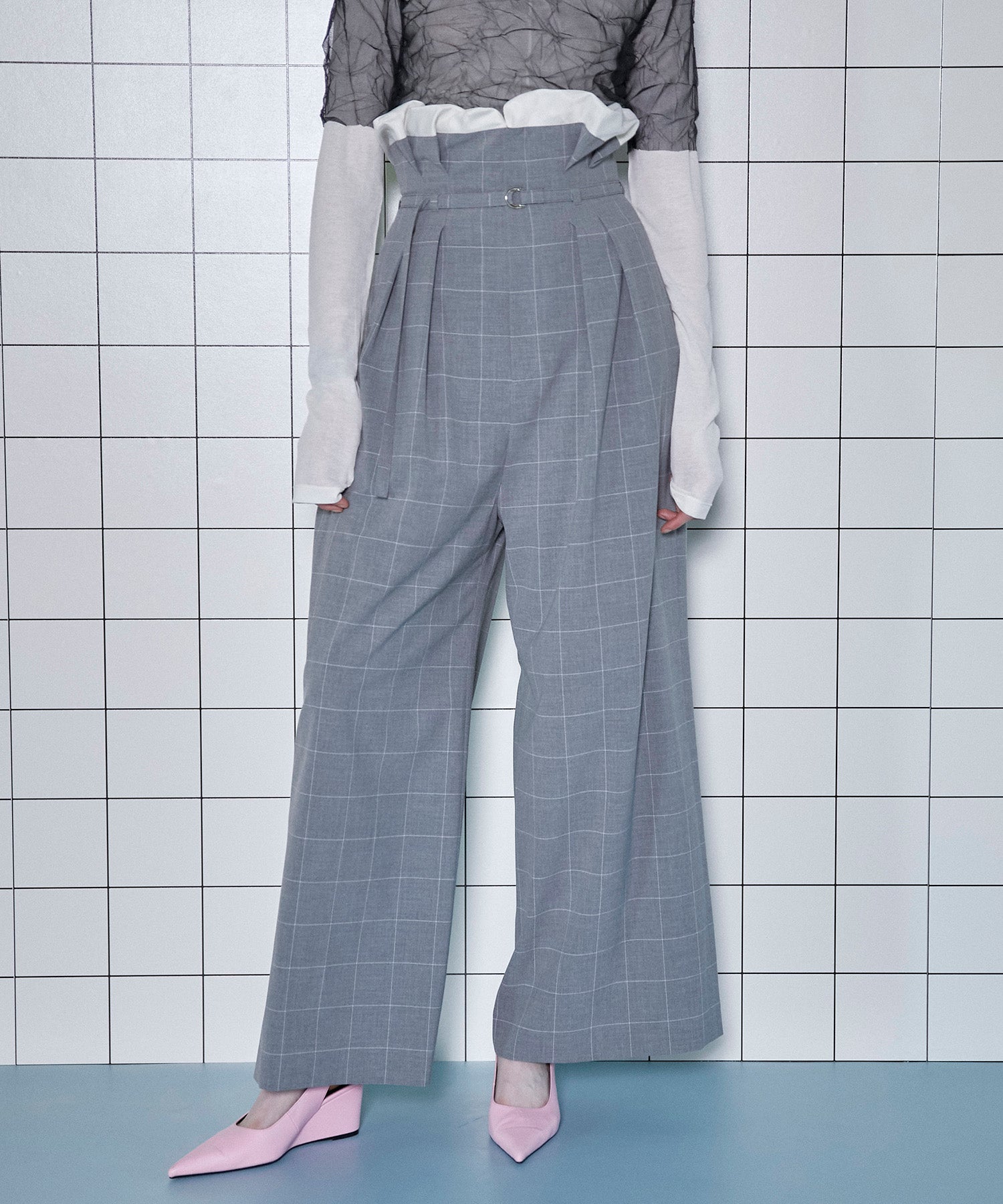 【SALE】High Waist Wide Pants