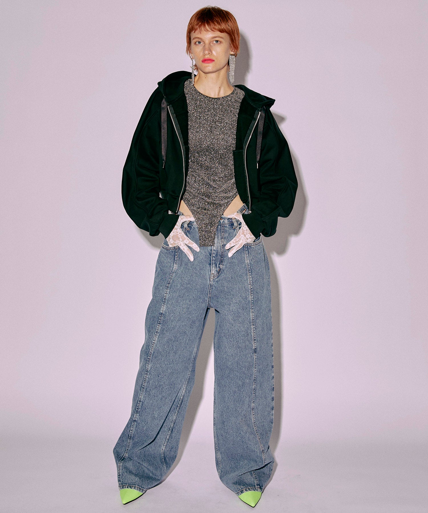 2way Waist Denim Pants