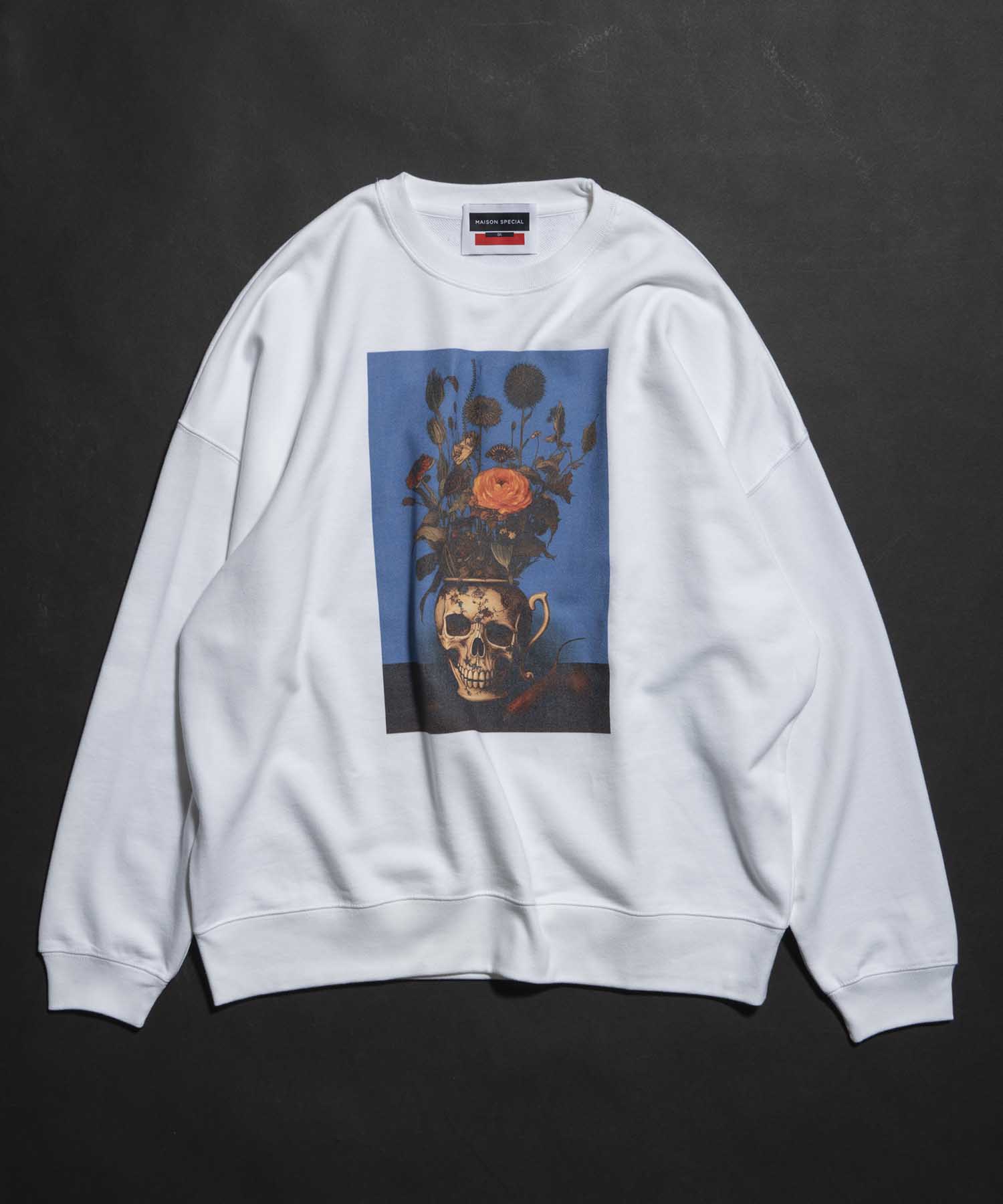 Multi Graphic Prime-Over Crew Neck Sweat Pullover