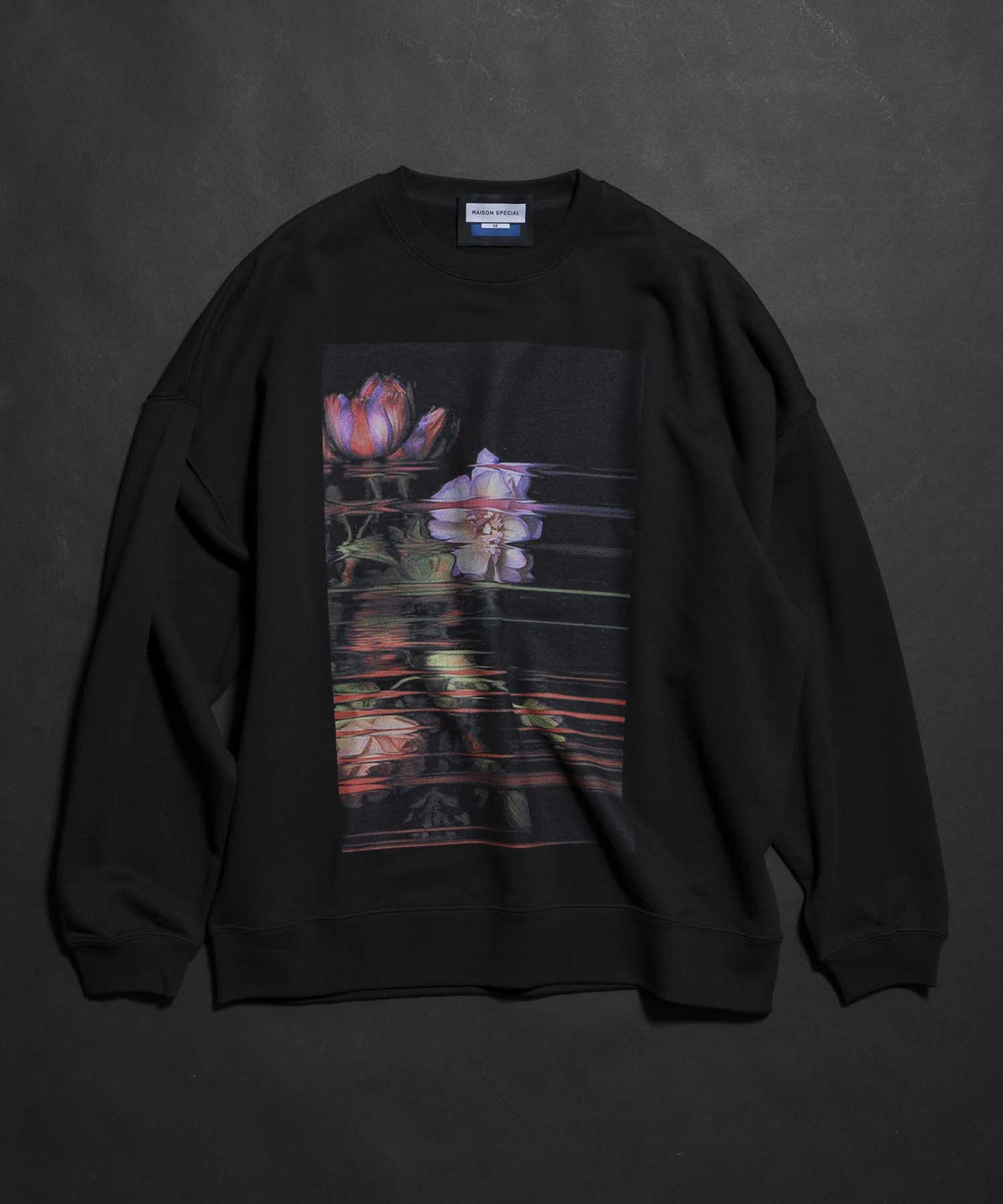 Multi Graphic Prime-Over Crew Neck Sweat Pullover