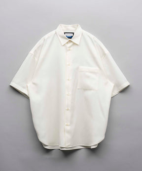 High Count Wool Prime-Over Short Sleeve Shirt