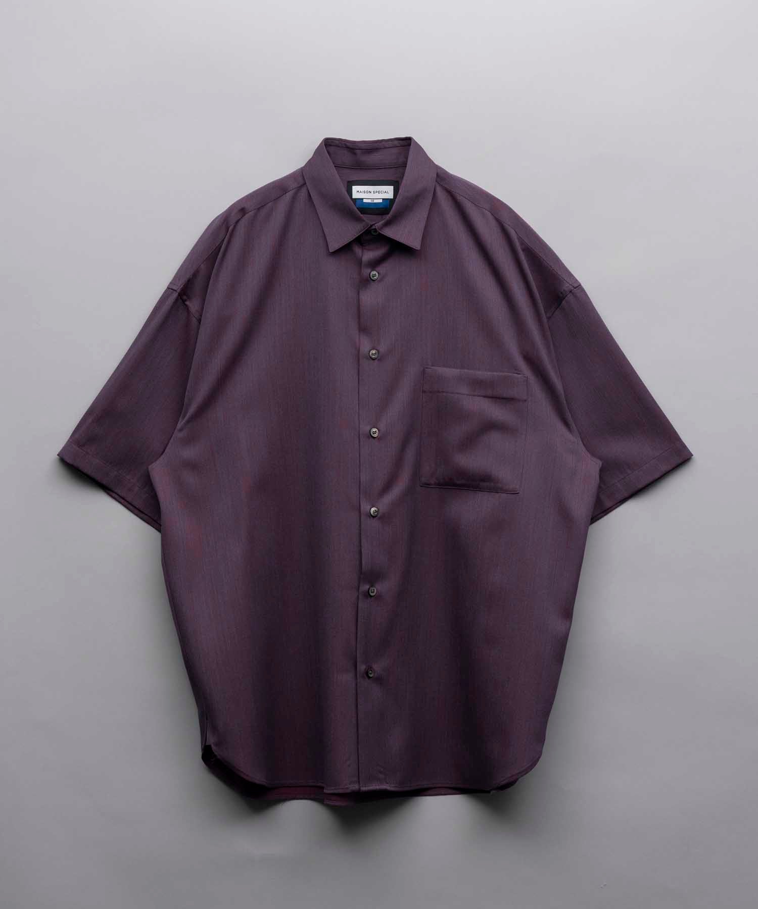 High Count Wool Prime-Over Short Sleeve Shirt