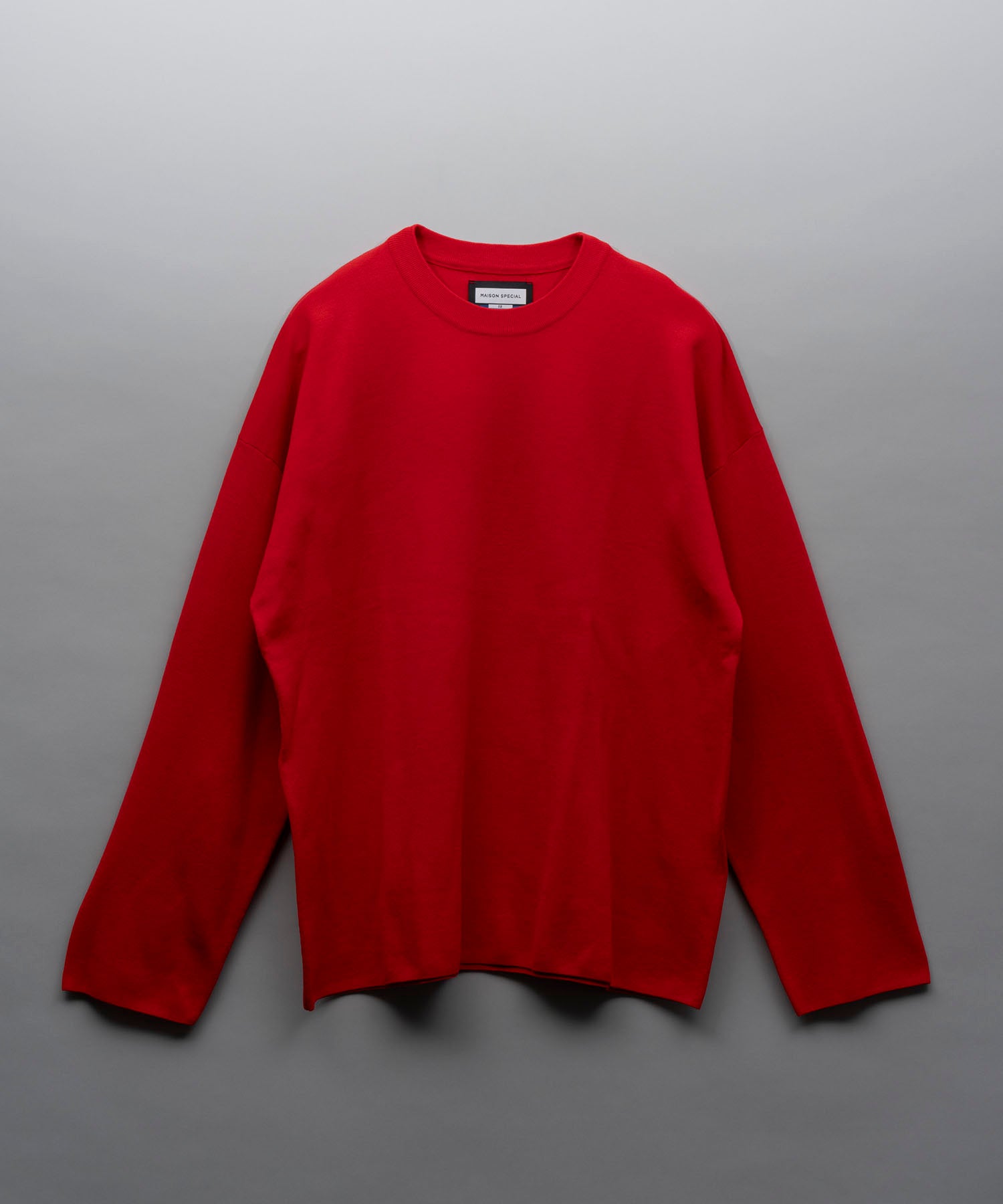 18G Anti-Pilling Milan Ribs Washable Wool Prime-Over Crew Neck Knit Pullover