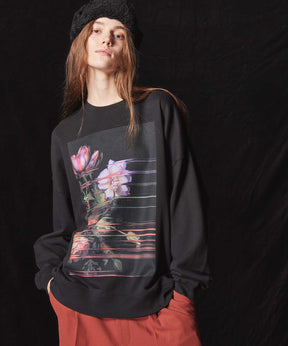 Multi Graphic Prime-Over Crew Neck Sweat Pullover