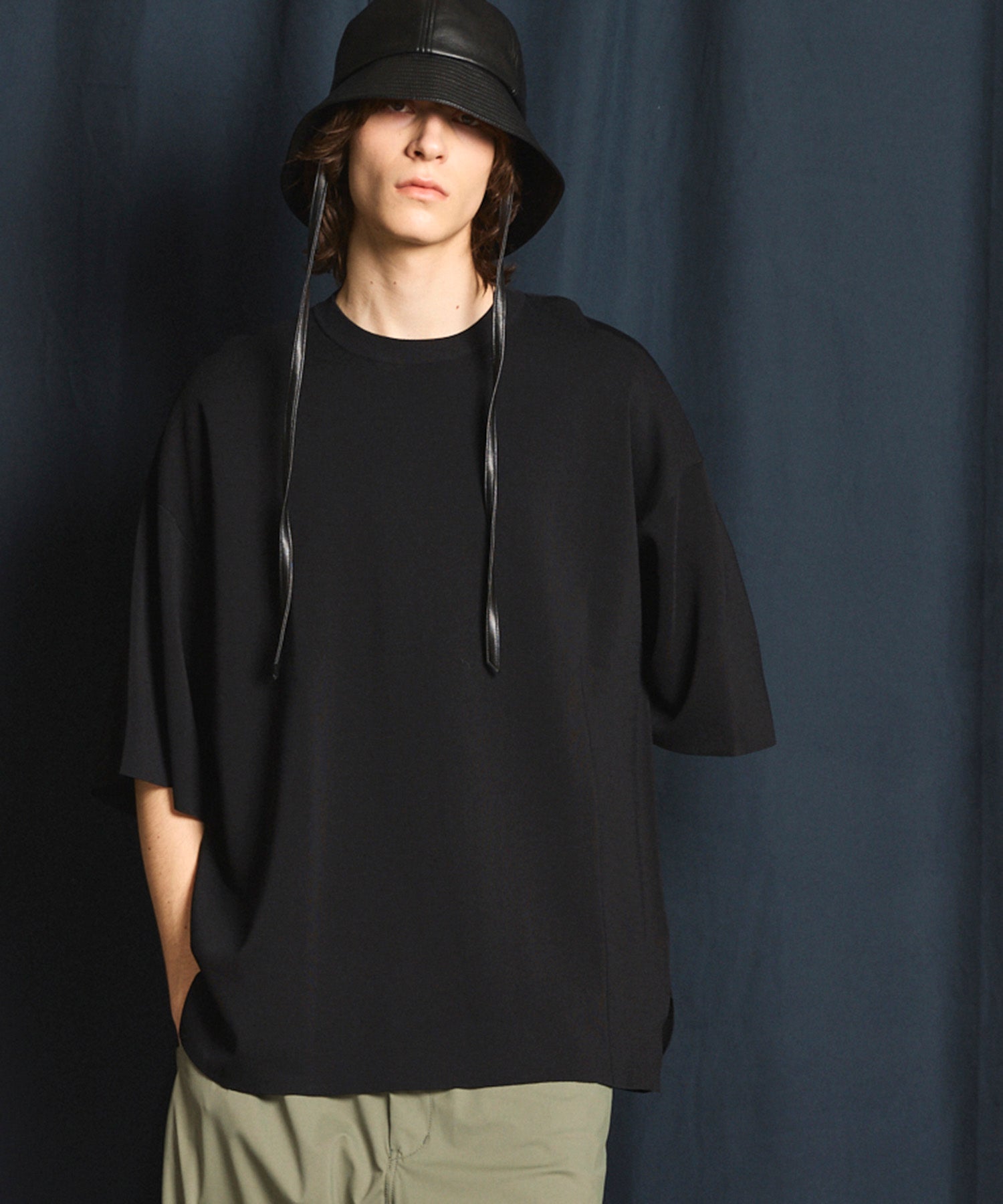 【SALE】16G Prime-Over Crew Neck Milano Rib Knit T-Shirt