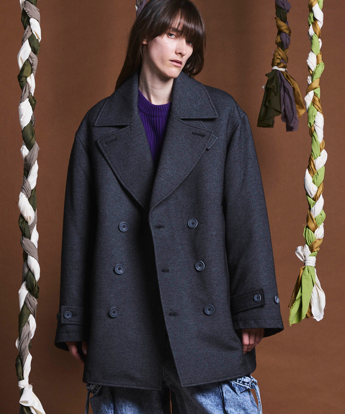 【Italian Dead Stock Fabric】Prime-Over Pea Coat