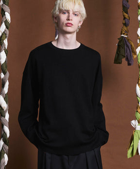 14G Milan Ribs Prime-Over Crew Neck Knit Pullover