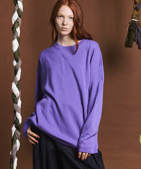 18G Anti-Pilling Milan Ribs Washable Wool Prime-Over Crew Neck Knit Pullover